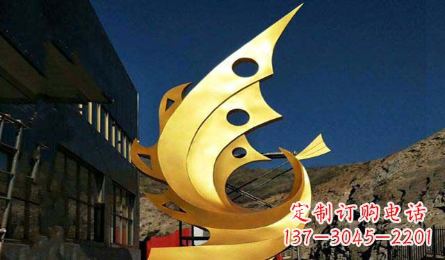 贵阳不锈钢铁艺凤凰雕塑精美绝伦