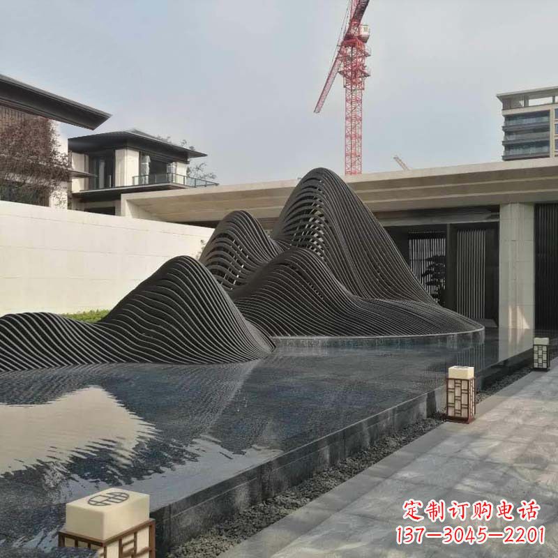 贵阳不锈钢铁艺假山艺术性的美化
