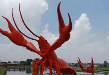 贵阳不锈钢龙虾动物雕塑艺术之美
