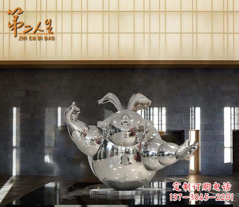 贵阳不锈钢兔子雕塑——精致雕刻的艺术品