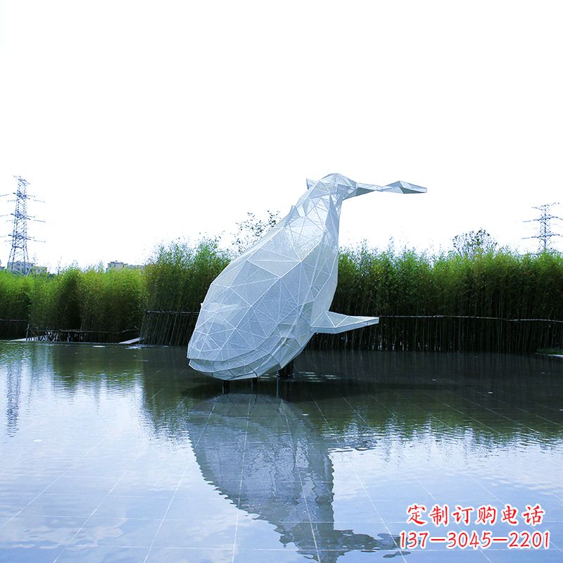 贵阳精美的不锈钢鲸鱼雕塑