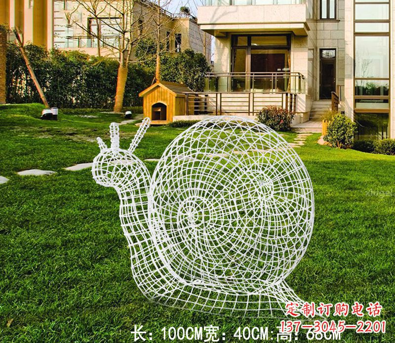 贵阳不锈钢蜗牛雕塑进化的象征