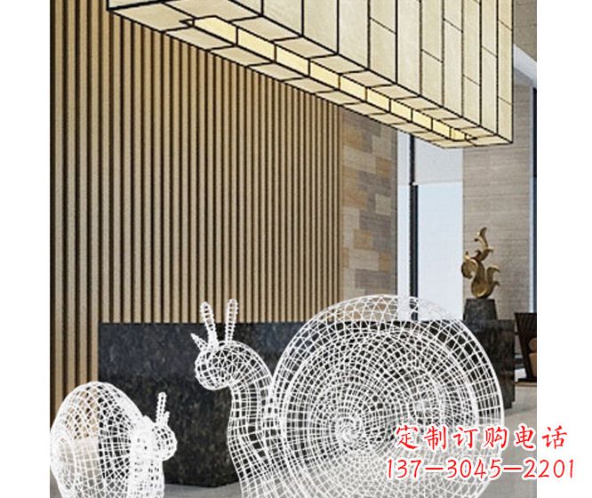 贵阳不锈钢蜗牛雕塑精致多姿