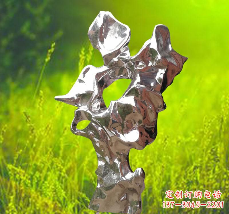 贵阳太湖石雕塑精致的不锈钢艺术