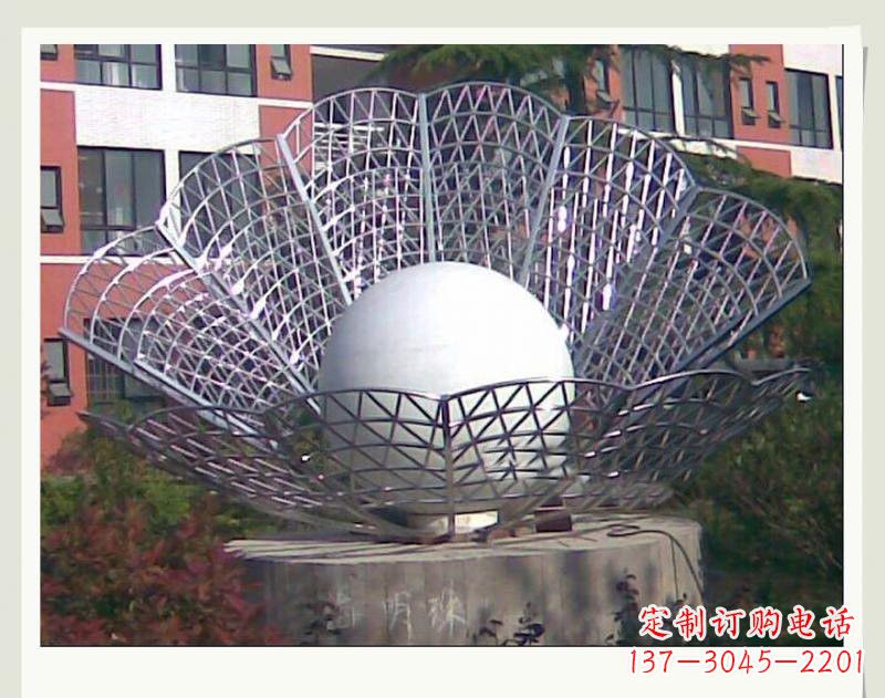 贵阳海洋精灵不锈钢贝壳雕塑