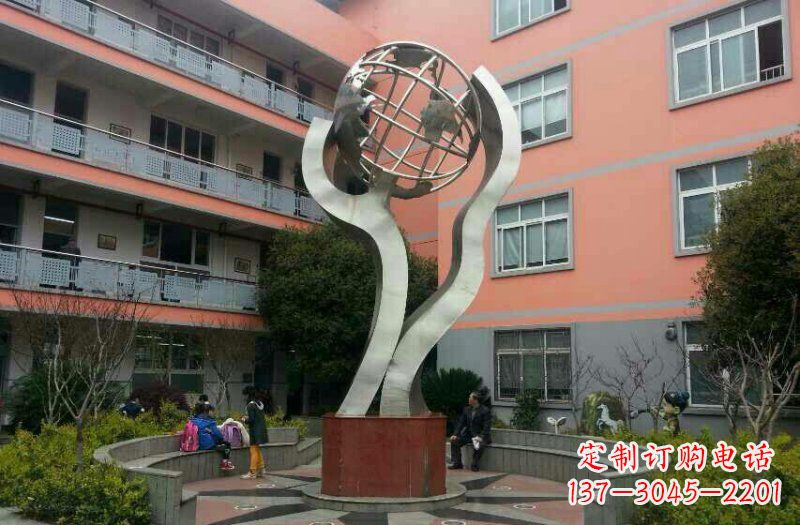 贵阳不锈钢地球雕塑传承世界文化