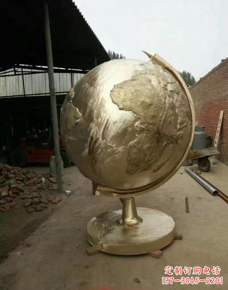 贵阳不锈钢地球仪雕塑象征地球家园