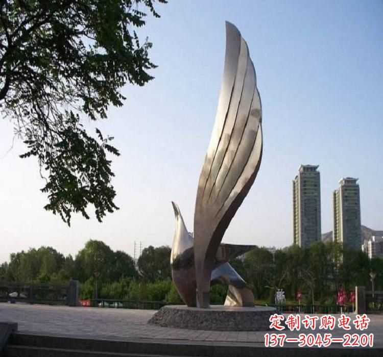 贵阳精美的不锈钢翅膀雕塑