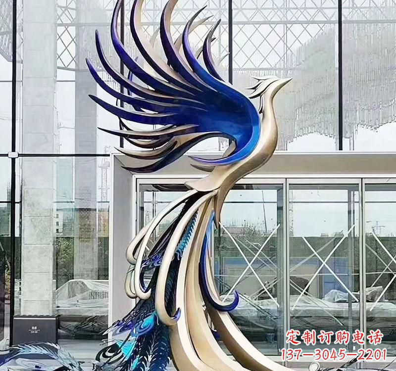 贵阳不锈钢艺术凤凰雕塑——璀璨夺目的艺术之美