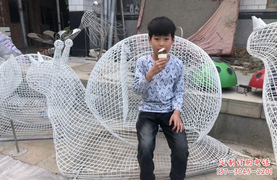 贵阳精美不锈钢蜗牛雕塑