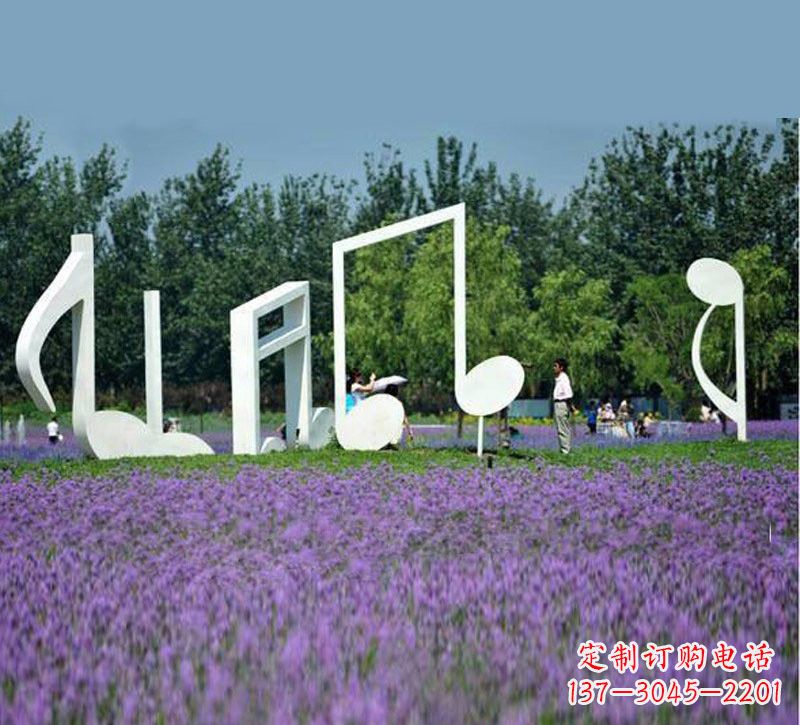 贵阳不锈钢音符雕塑音乐与艺术的完美结合