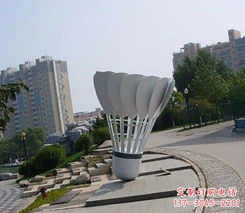 贵阳不锈钢羽毛球雕塑装点美丽的羽毛球世界