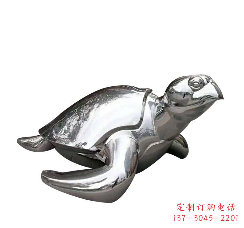 贵阳不锈钢海龟雕塑象征着长寿和坚强