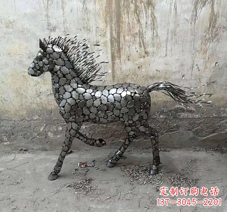 贵阳不锈钢园林动物马雕塑