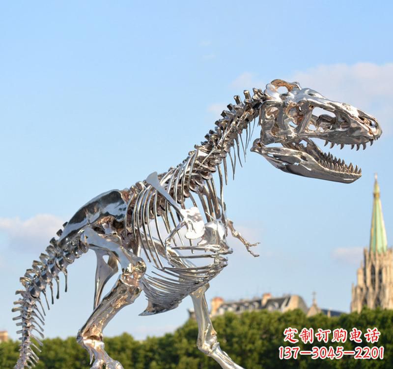贵阳不锈钢恐龙雕塑精致纪念它们的存在