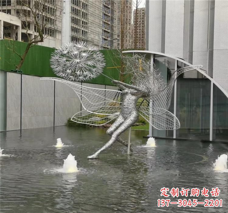 贵阳美丽的不锈钢蒲公英雕塑