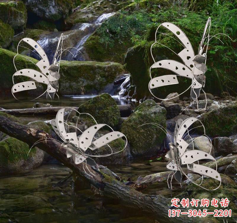 贵阳不锈钢园林艺术镂空蝴蝶雕塑——绽放自然之美