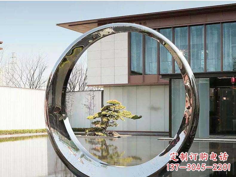 贵阳不锈钢月亮雕塑精美绝伦