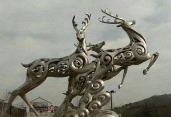 贵阳梅花鹿雕塑——祥云梅花鹿广场的标志