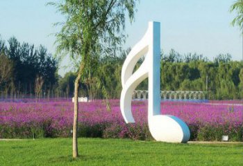 贵阳不锈钢音符雕塑——点亮园林的音乐之美
