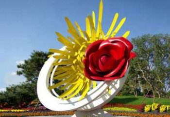 贵阳不锈钢玫瑰花雕塑——给城市景观带来美丽
