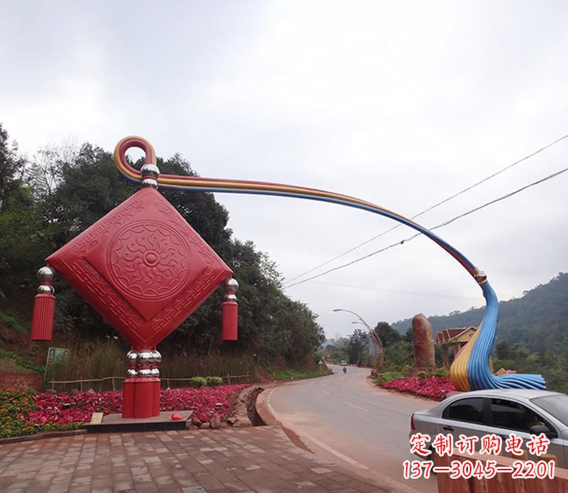 贵阳不锈钢拱门雕塑精致的现代艺术