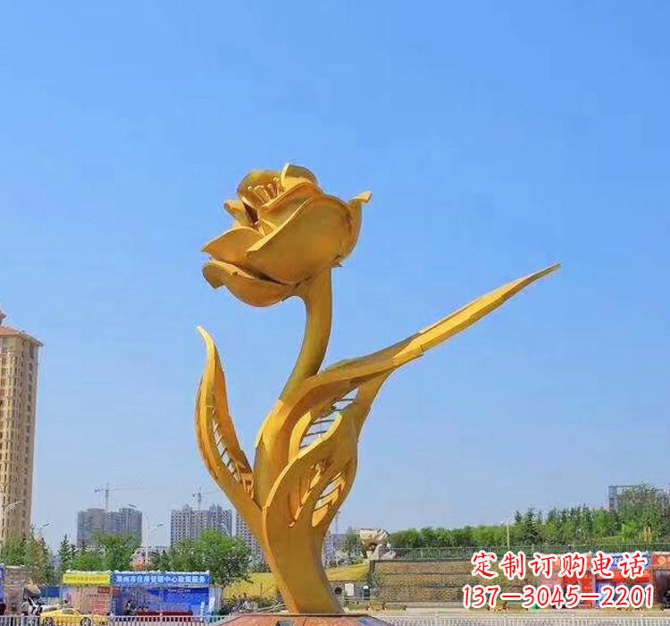 贵阳精美不锈钢紫荆花雕塑