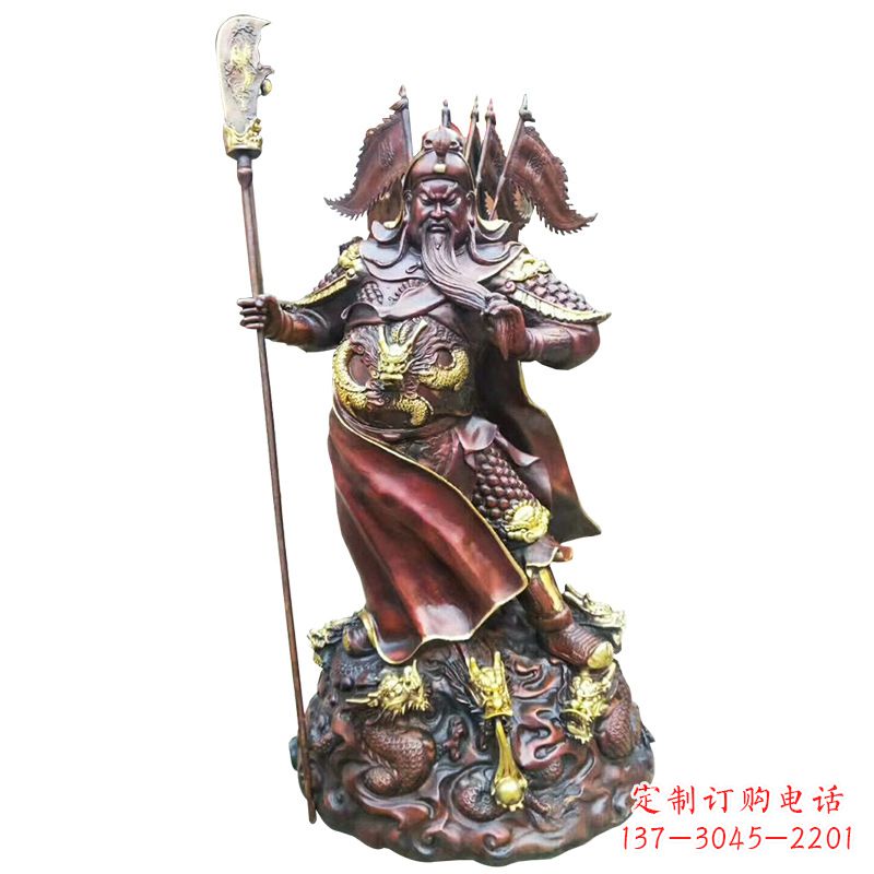 贵阳铸造工艺精美的关公像