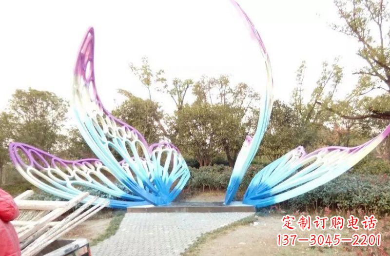 贵阳彩色不锈钢蝴蝶雕塑