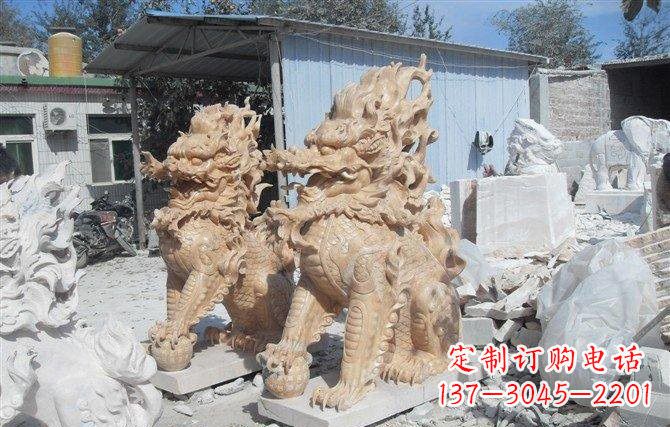 贵阳麒麟石雕一个具有传统文化精髓的艺术品
