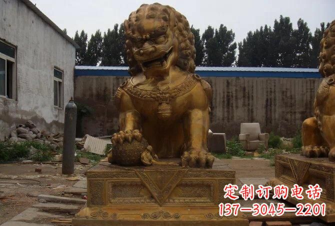 贵阳静谧的狮子雕塑精美的工艺与精神传承