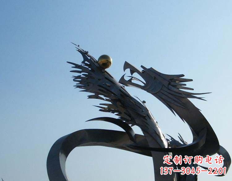 贵阳不锈钢龙雕塑精细的手工艺品