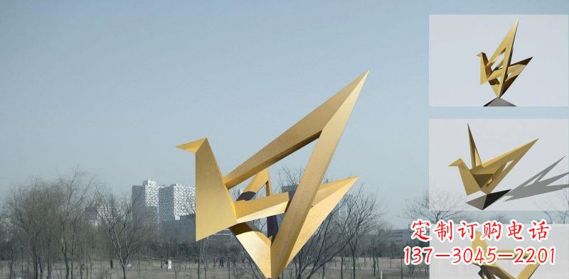 贵阳丹顶鹤雕塑象征着城市的文化和精神