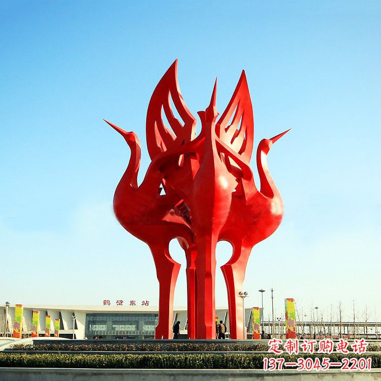 贵阳“仙鹤之歌仙鹤雕塑的精彩瞬间”