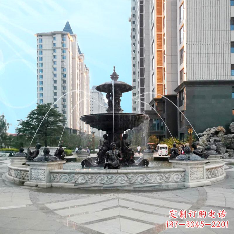 贵阳城市广场欧式水景喷泉雕塑的魅力