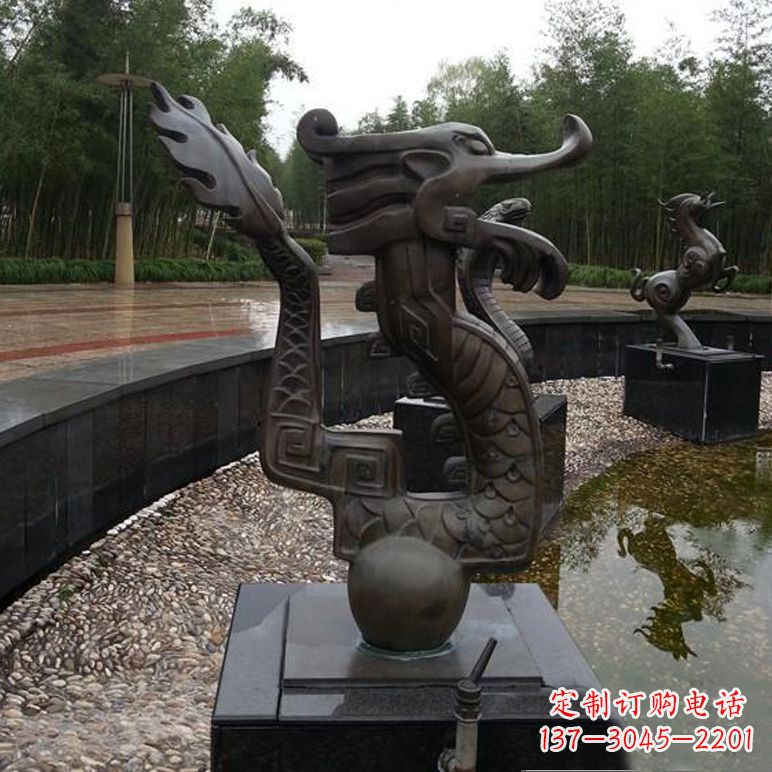 贵阳城市十二生肖喷泉雕塑