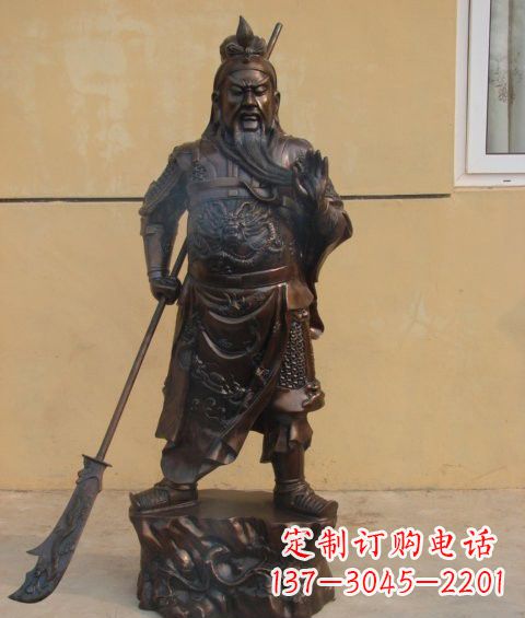 贵阳关公雕塑祝福人们的神灵