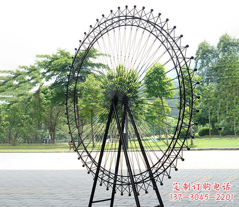 贵阳不锈钢摩天轮雕塑视觉与空间的结合