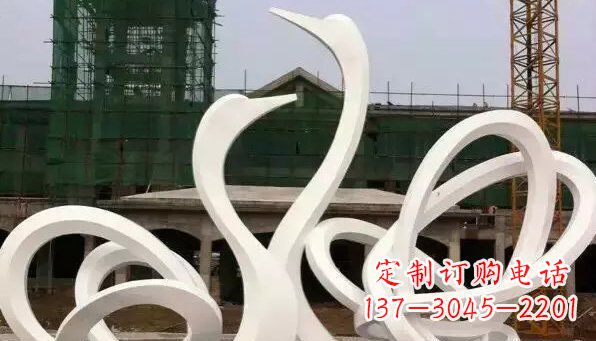 贵阳不锈钢天鹅雕塑给人以美丽的感受