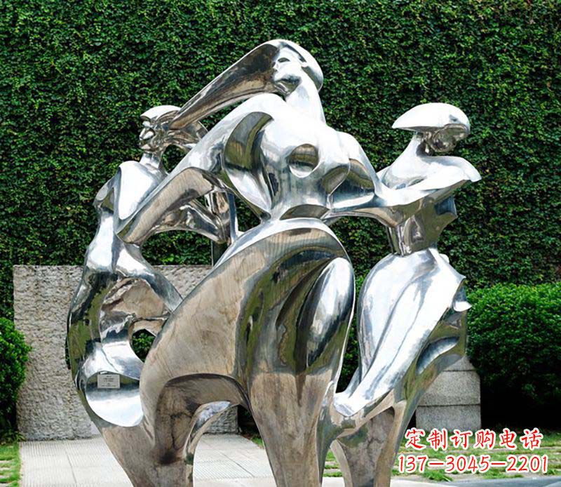 贵阳抽象女性的魅力不锈钢景观雕塑