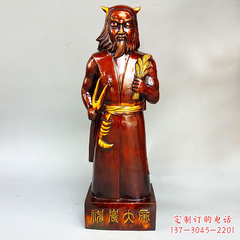 贵阳神农氏铜像传承炎帝文化的艺术之作
