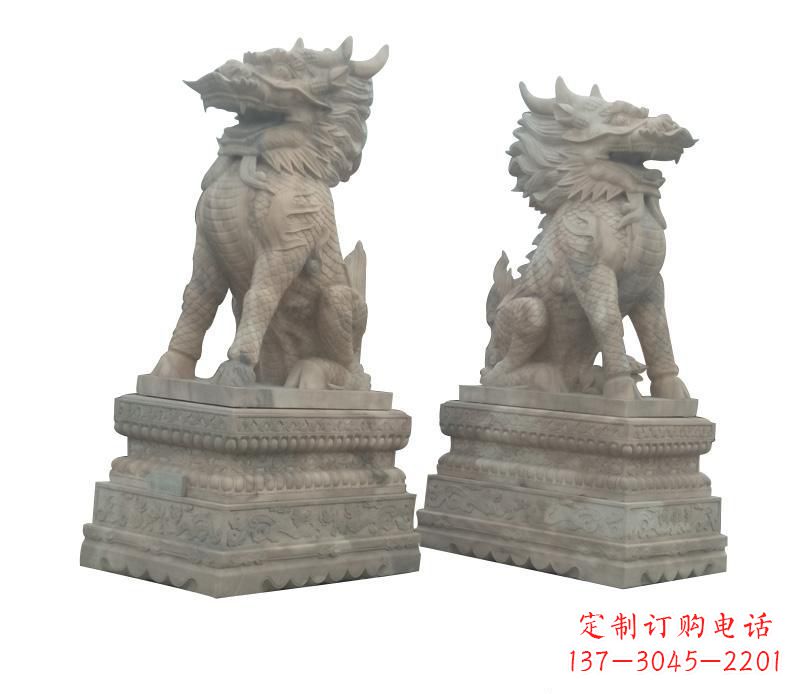 贵阳大理石麒麟神秘之门的守护者