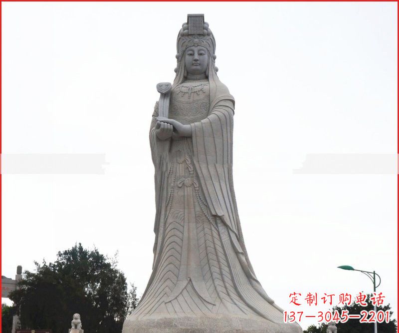 贵阳大理石大型妈祖神像雕塑