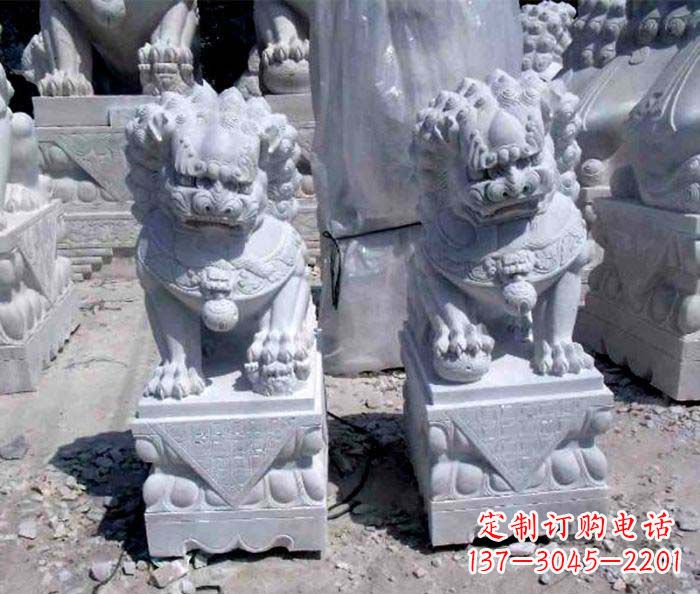 贵阳大理石仿古石狮子
