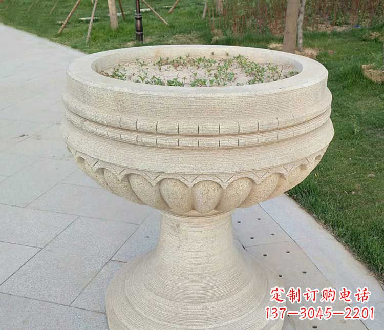 贵阳大理石花盆石雕