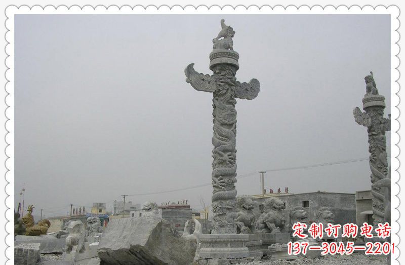贵阳精致雕刻，大理石华表雕塑