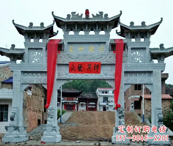 贵阳精美大理石牌坊雕塑