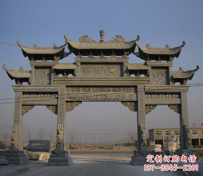 贵阳大理石牌楼雕塑定制