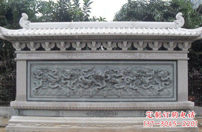 贵阳大理石九龙壁雕塑