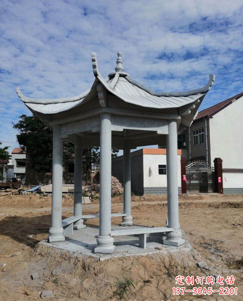贵阳典雅大理石凉亭雕塑